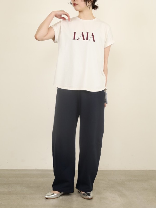 【MICA&DEAL】”LAIA”ヘムラウンドTシャツ