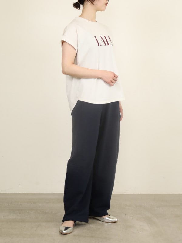 【MICA&DEAL】”LAIA”ヘムラウンドTシャツ