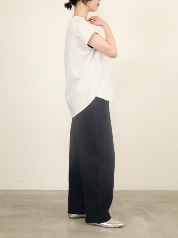 【MICA&DEAL】”LAIA”ヘムラウンドTシャツ