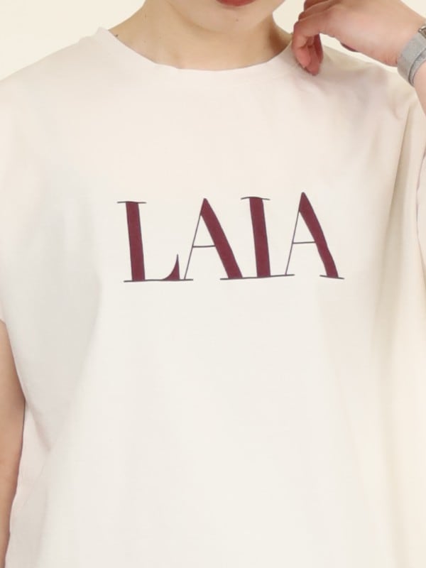 【MICA&DEAL】”LAIA”ヘムラウンドTシャツ