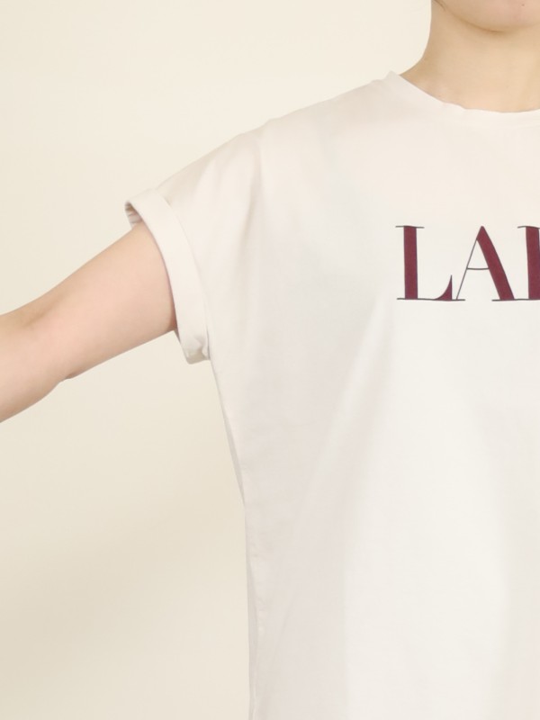 【MICA&DEAL】”LAIA”ヘムラウンドTシャツ