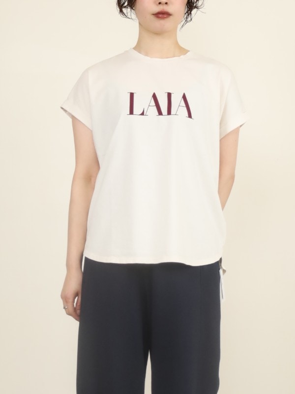 【MICA&DEAL】”LAIA”ヘムラウンドTシャツ