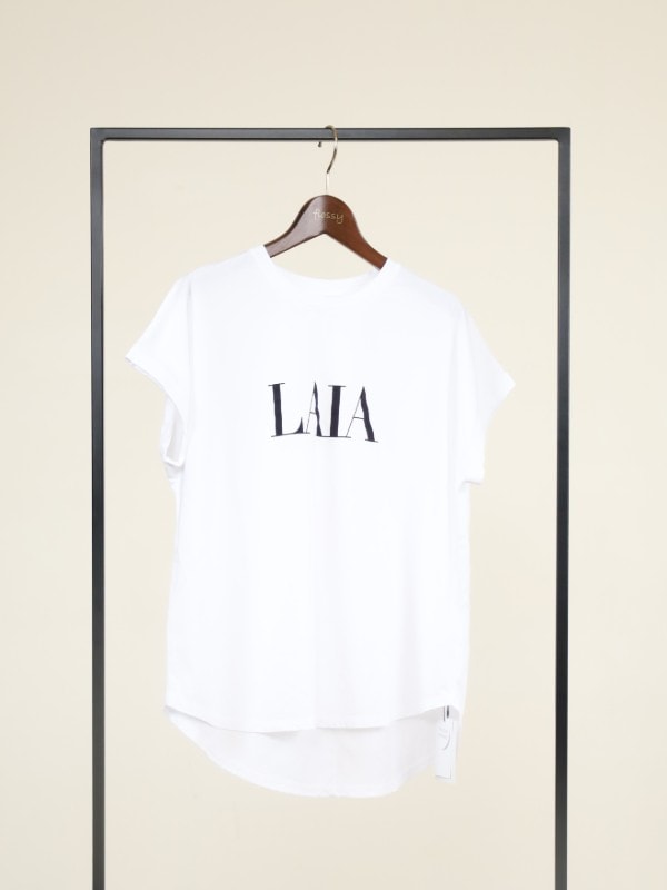 【MICA&DEAL】”LAIA”ヘムラウンドTシャツ