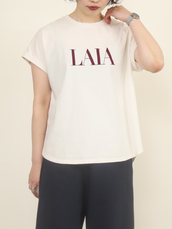 【MICA&DEAL】”LAIA”ヘムラウンドTシャツ