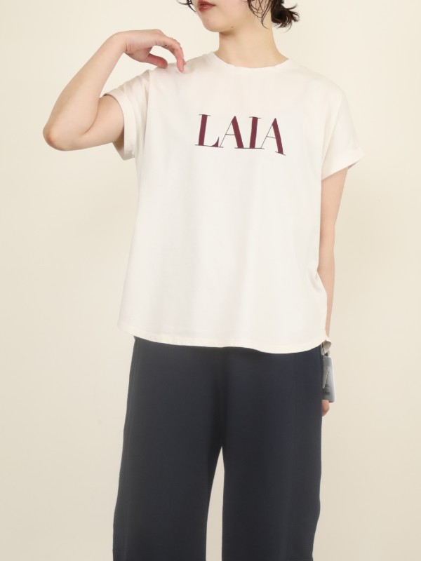 【MICA&DEAL】”LAIA”ヘムラウンドTシャツ