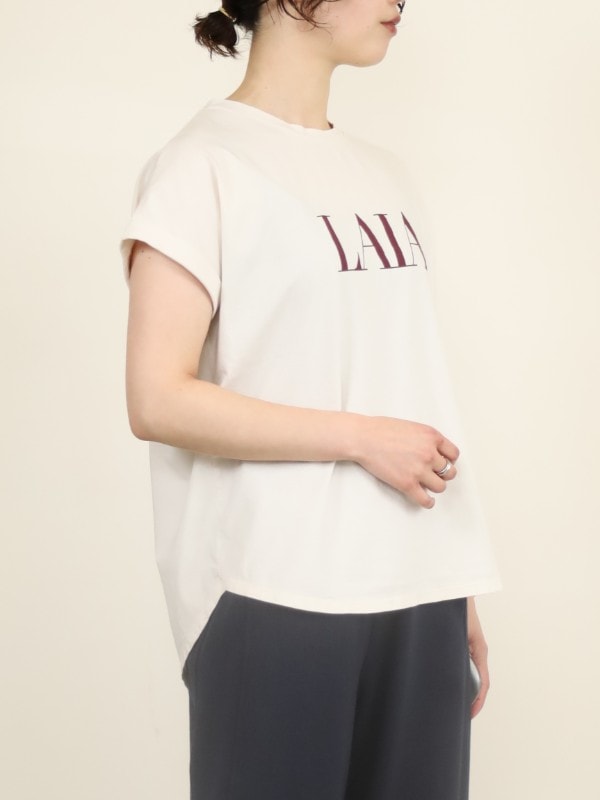 【MICA&DEAL】”LAIA”ヘムラウンドTシャツ