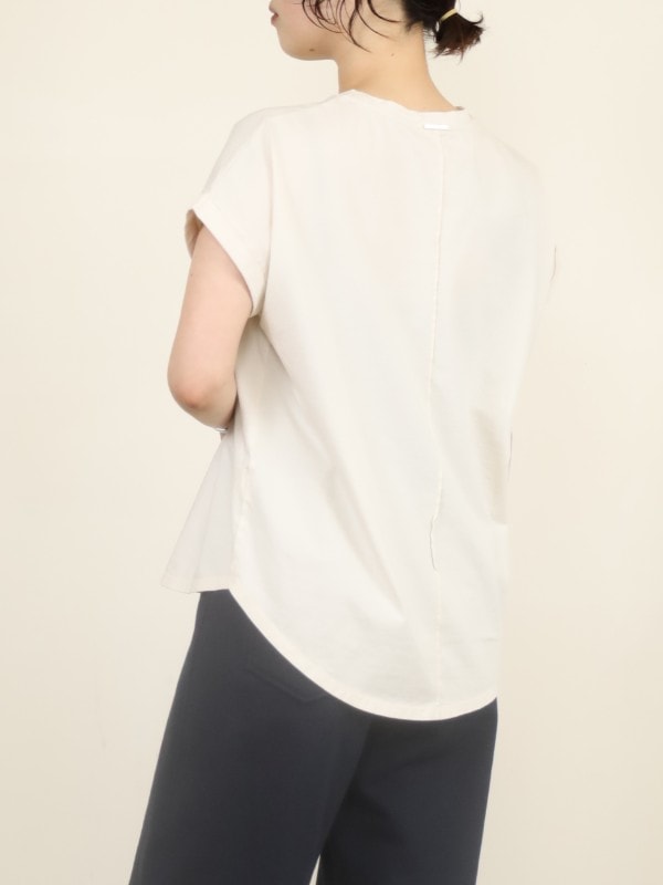 【MICA&DEAL】”LAIA”ヘムラウンドTシャツ