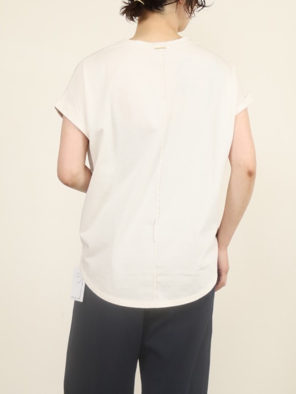 【MICA&DEAL】”LAIA”ヘムラウンドTシャツ