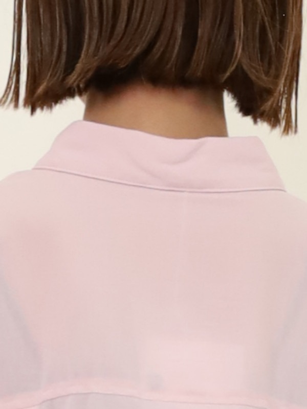 【CHIGNON】長袖シアーオーバーシャツ