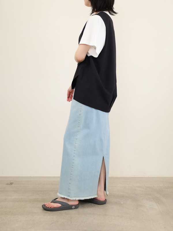 【trois】ベストレイヤードデザイントップス