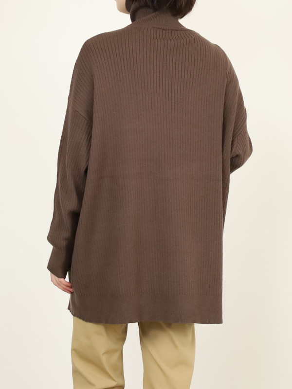 【CYAN TOKYO】アシメスリットタートルニット