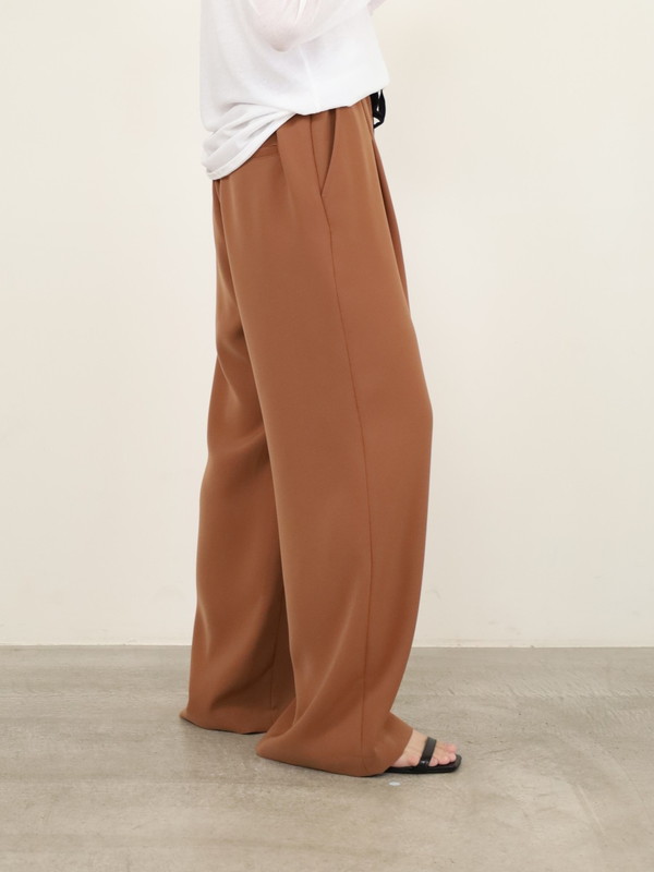 【trois】ダブルクロスワイドイージーパンツ