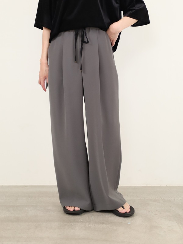 【trois】ダブルクロスワイドイージーパンツ