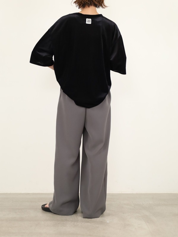 【trois】ダブルクロスワイドイージーパンツ