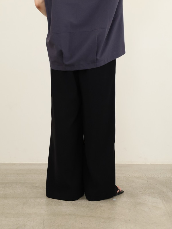 【trois】ダブルクロスワイドイージーパンツ