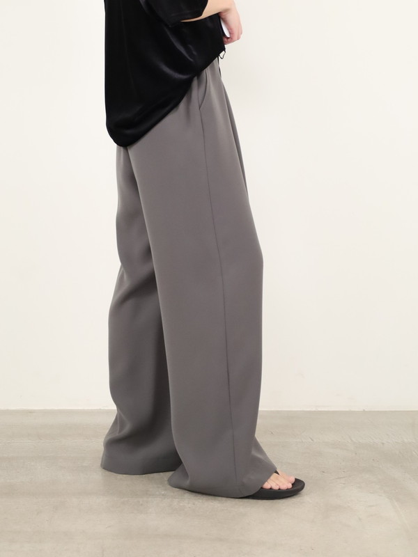 【trois】ダブルクロスワイドイージーパンツ