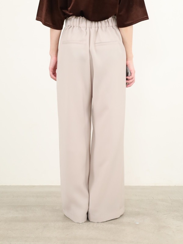 【trois】ダブルクロスワイドイージーパンツ