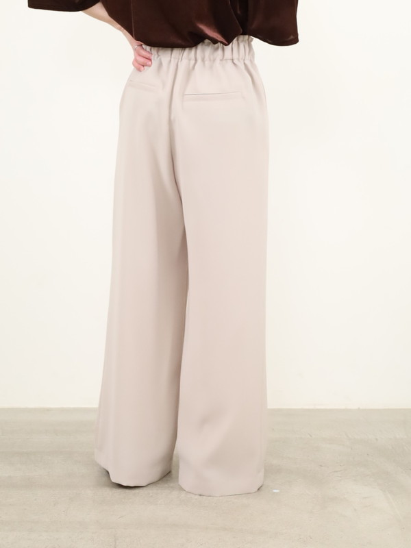 【trois】ダブルクロスワイドイージーパンツ