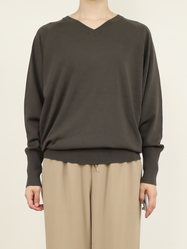 【Emmaculate】前後両用ドルマンスリーブニット 