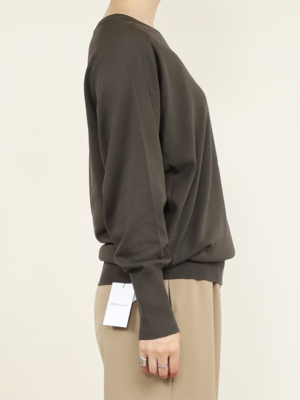 【Emmaculate】前後両用ドルマンスリーブニット 