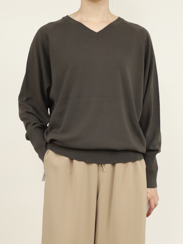 【Emmaculate】前後両用ドルマンスリーブニット 