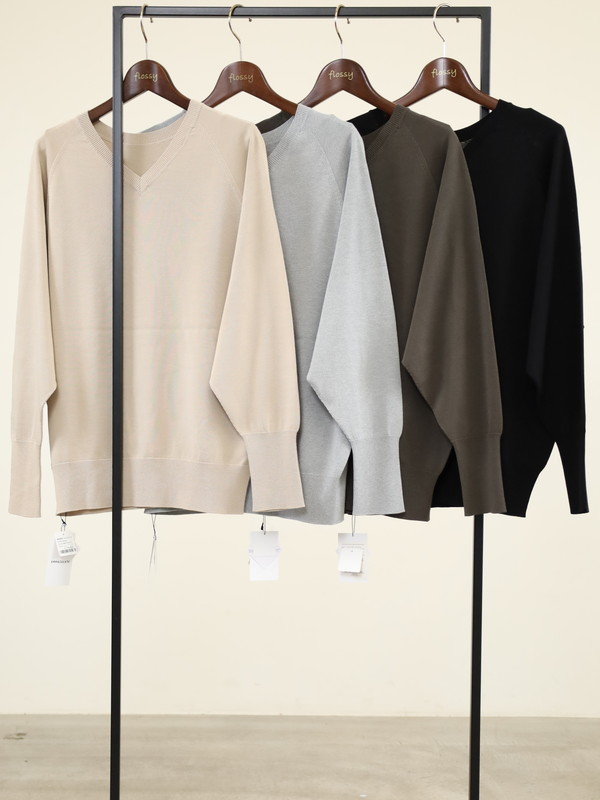 【Emmaculate】前後両用ドルマンスリーブニット 