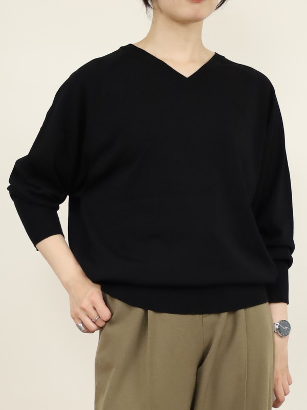 【Emmaculate】前後両用ドルマンスリーブニット 