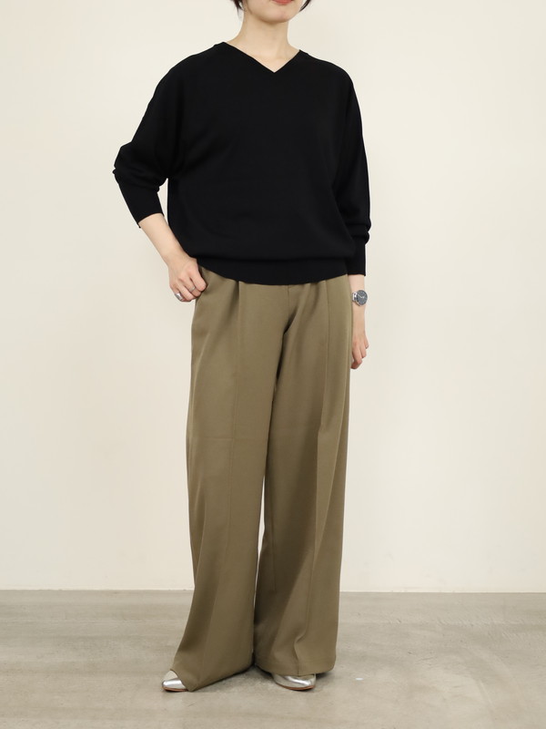 【Emmaculate】前後両用ドルマンスリーブニット 