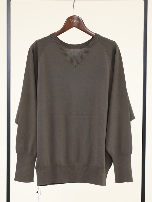 【Emmaculate】前後両用ドルマンスリーブニット 