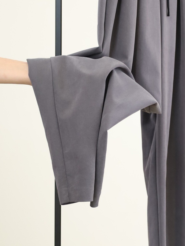 【ルメランジュ】ヴィンテージツイルタックドレープパンツ