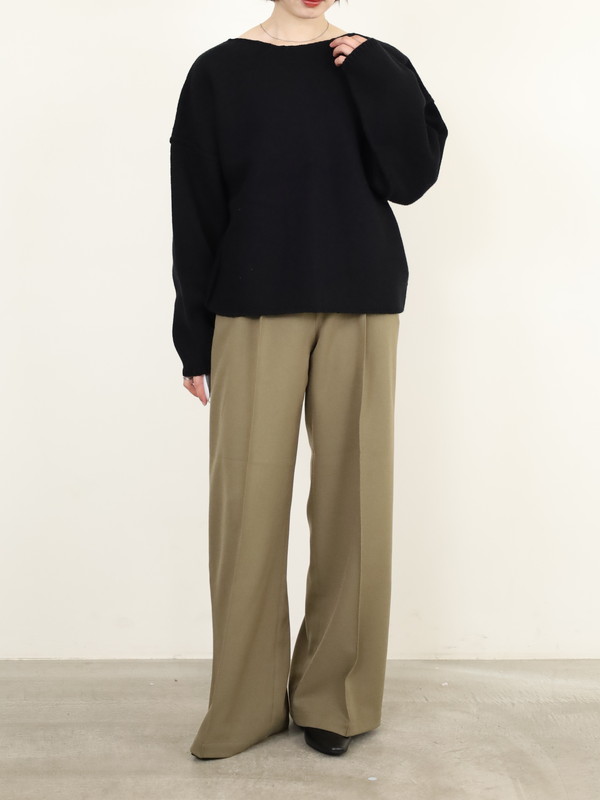 【VERSEAU】バイアスローゲージニット 