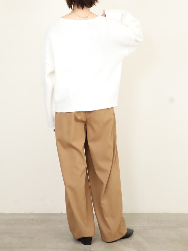 【VERSEAU】バイアスローゲージニット 