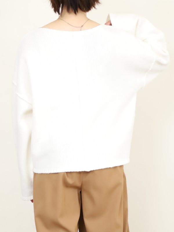 【VERSEAU】バイアスローゲージニット 