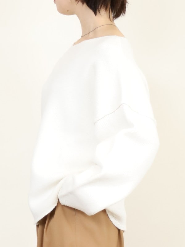 【VERSEAU】バイアスローゲージニット 