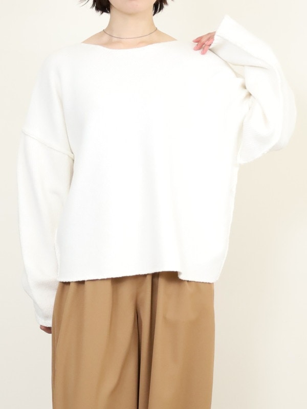 【VERSEAU】バイアスローゲージニット 