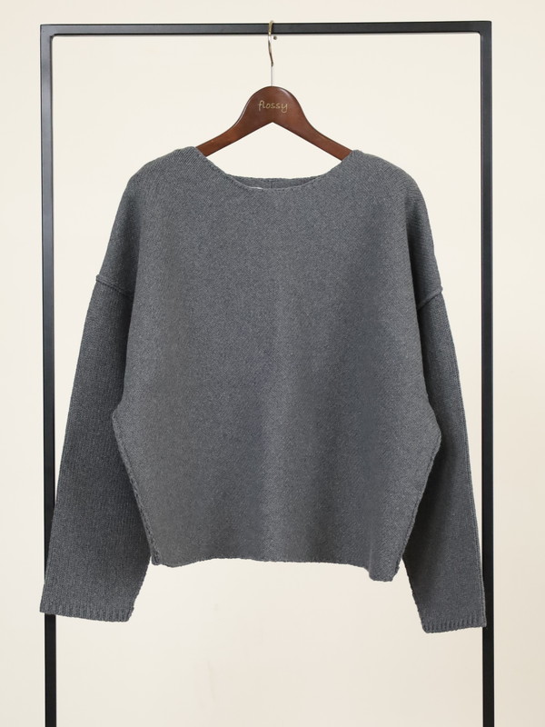 【VERSEAU】バイアスローゲージニット 