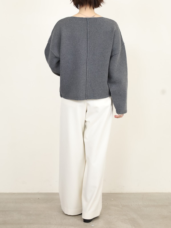 【VERSEAU】バイアスローゲージニット 