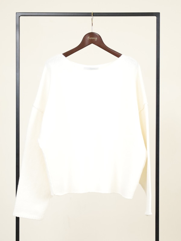 【VERSEAU】バイアスローゲージニット 