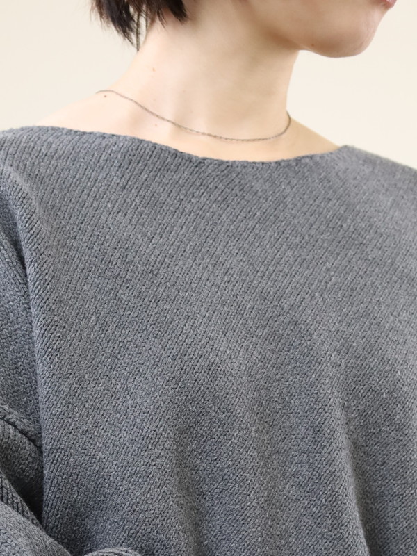 【VERSEAU】バイアスローゲージニット 