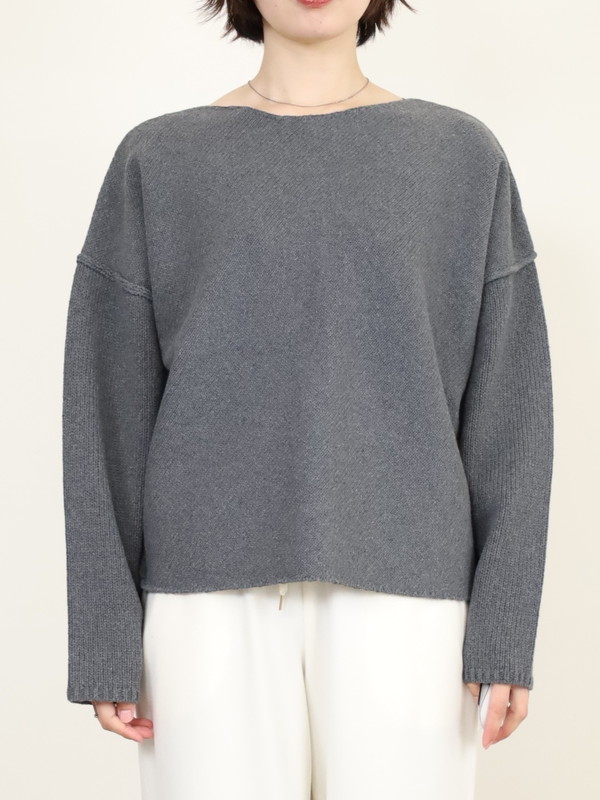 【VERSEAU】バイアスローゲージニット 