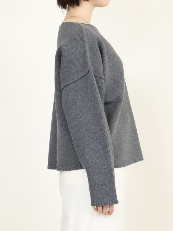 【VERSEAU】バイアスローゲージニット 