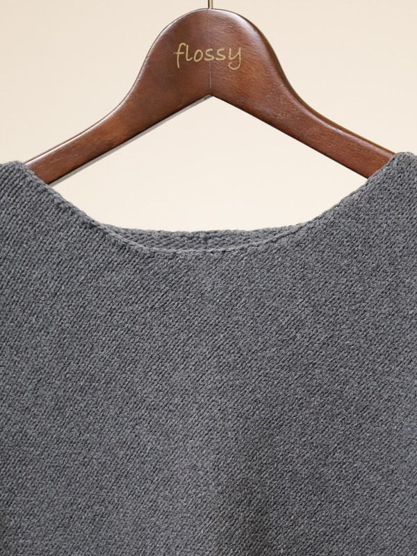 【VERSEAU】バイアスローゲージニット 