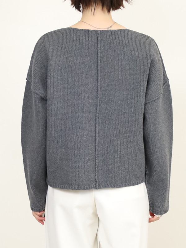 【VERSEAU】バイアスローゲージニット 