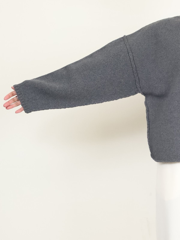 【VERSEAU】バイアスローゲージニット 