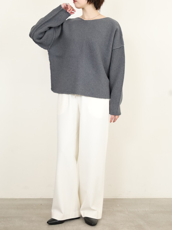 【VERSEAU】バイアスローゲージニット 