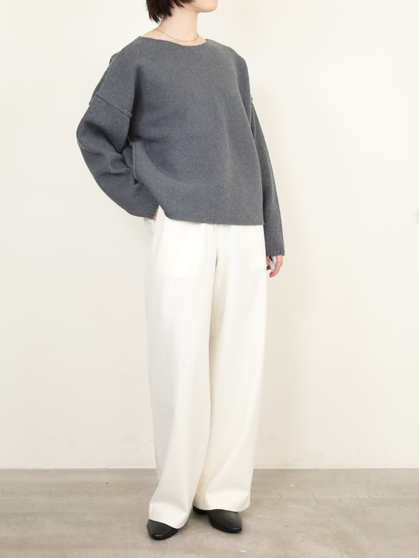 【VERSEAU】バイアスローゲージニット 