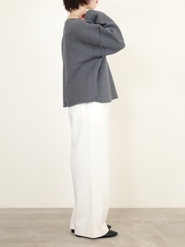 【VERSEAU】バイアスローゲージニット 