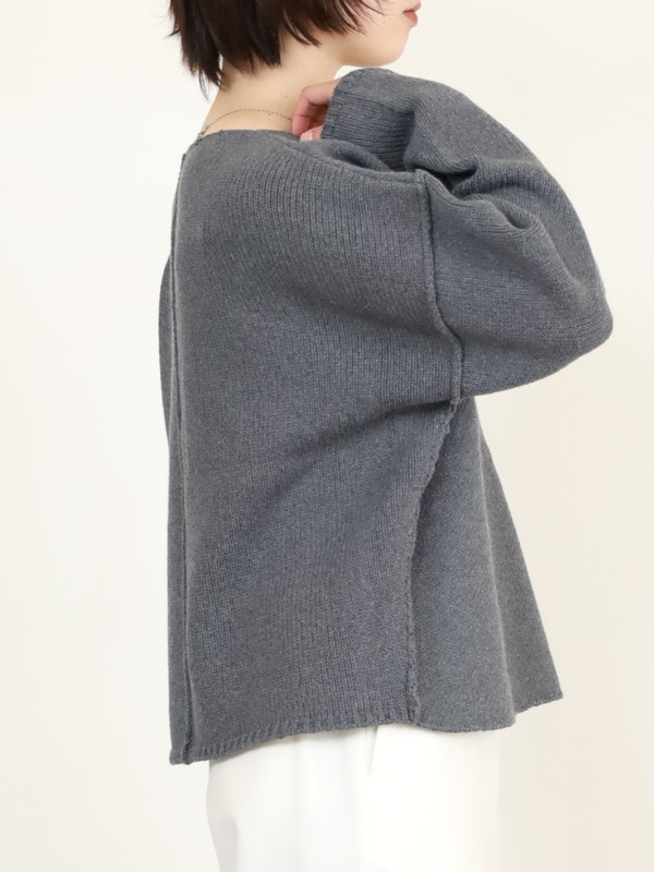 【VERSEAU】バイアスローゲージニット 