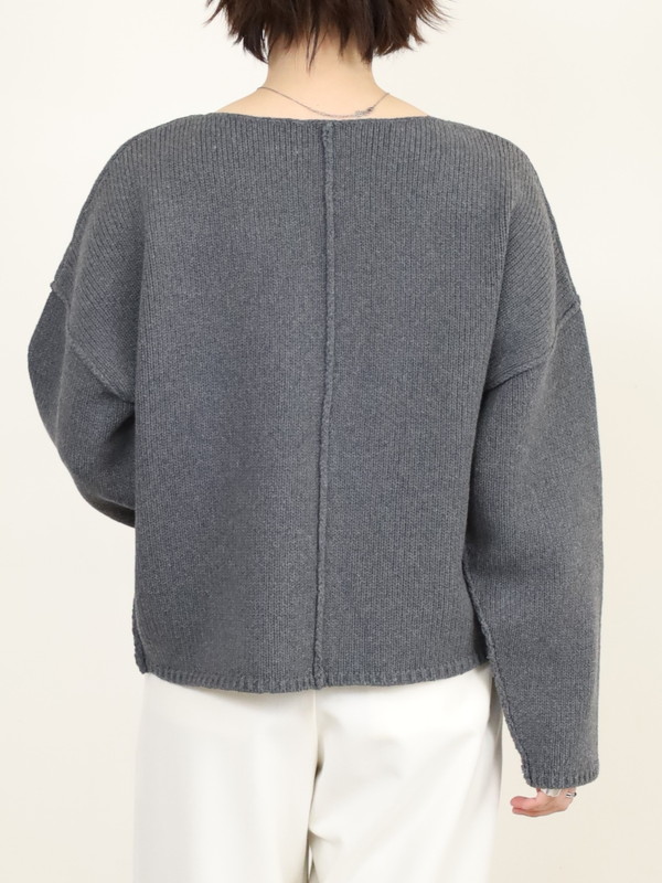 【VERSEAU】バイアスローゲージニット 