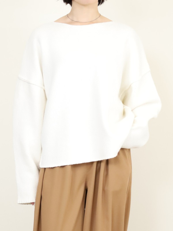 【VERSEAU】バイアスローゲージニット 